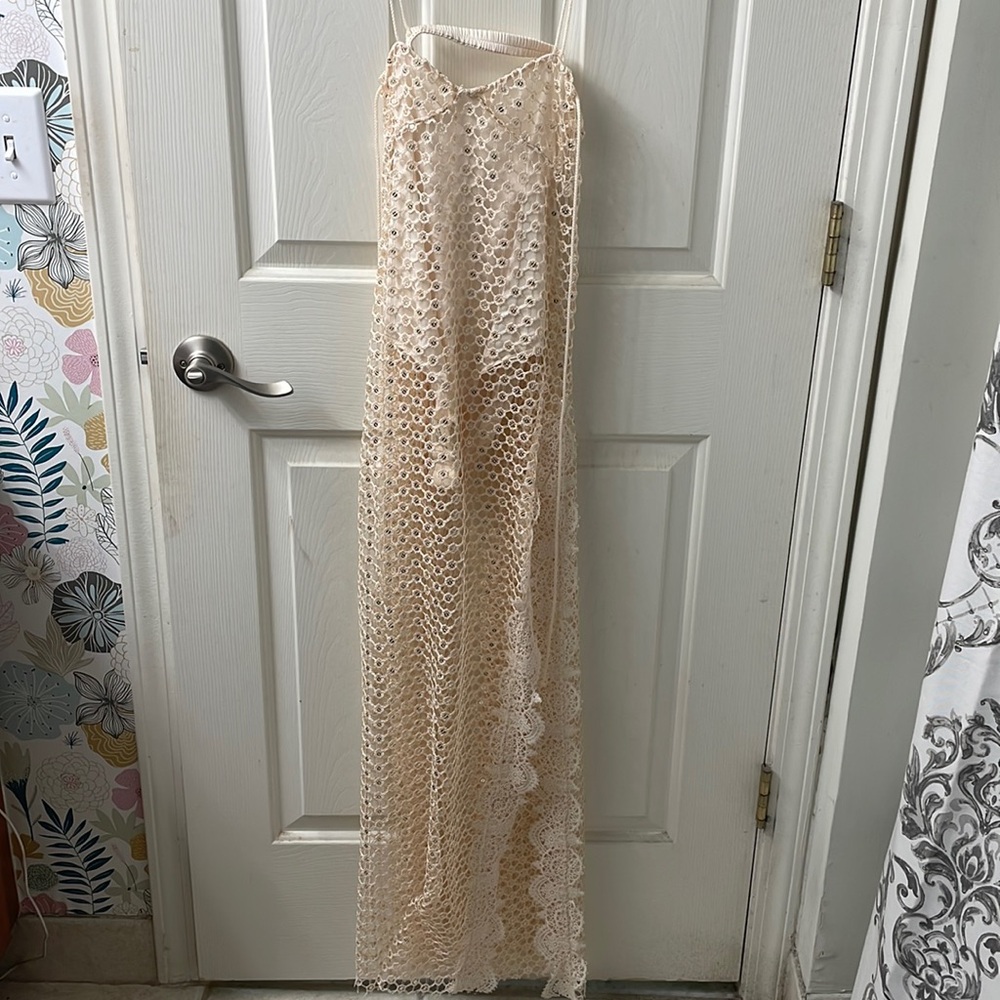 XSmall netted Free People dress- Smoke and Mirrors
